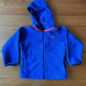 Blue Patagonia Fleece Hoodie Jacket (3T)